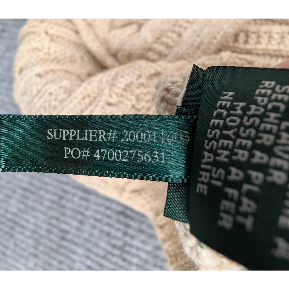 Ralph Lauren Cable Knit Sweater Womens Small Boat Neck Old Money Quiet Luxury - Picture 8 of 9